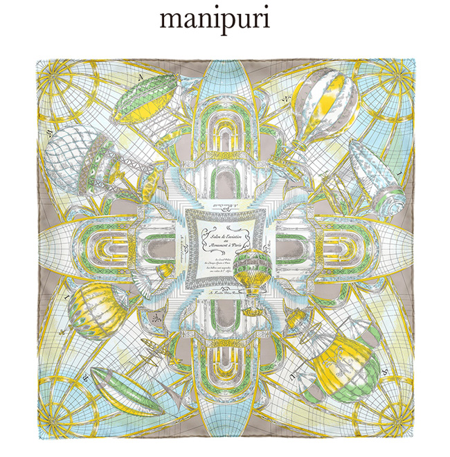 manipuri マニプリ ＜シルクスカーフ65＞モニュメントバルーン