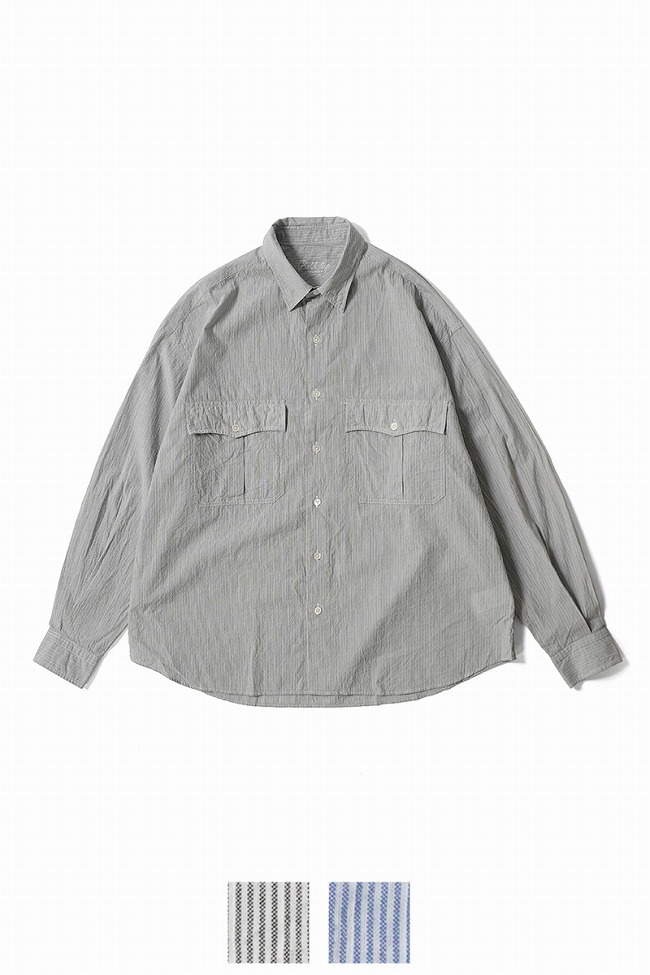 PORTER CLASSIC（ポータークラシック） ROLL UP STRIPE SHIRT ロール