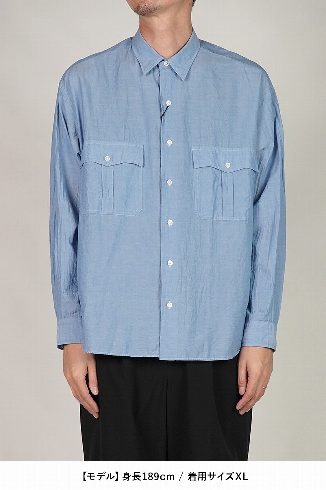PORTER CLASSIC（ポータークラシック） ROLL UP CHAMBRAY SHIRT ロール