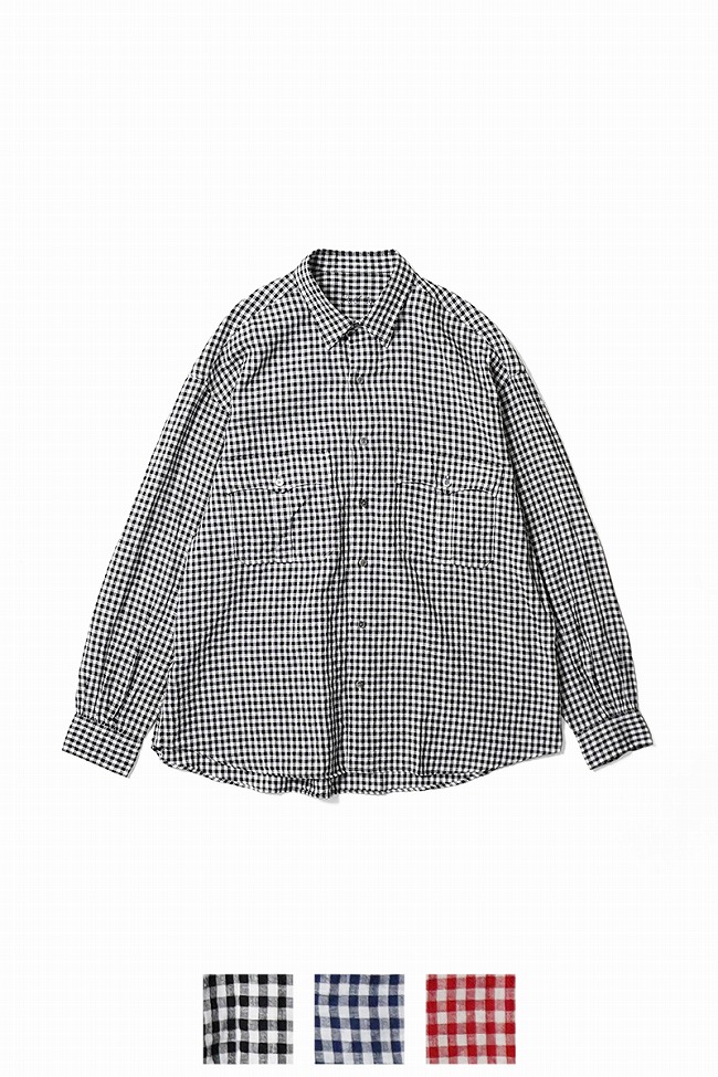 PORTER CLASSIC（ポータークラシック） ロールアップリネンギンガム