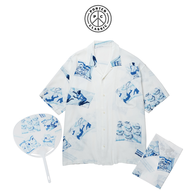 Porter Classic 23SS アロハシャツ 阿波踊り ALOHA SHIRT 阿波踊り(with TENUGUI & UCHIWA) – PORTER CLASSIC
