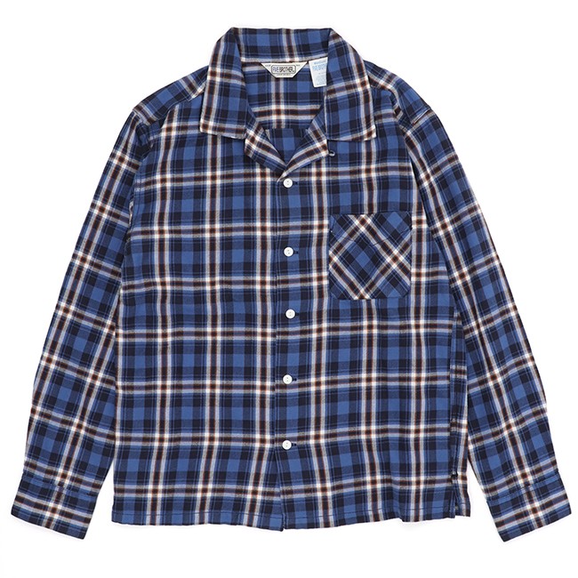 ファイブブラザー FIVE BROTHER ライトフランネルワンアップシャツ LIGHT FLANNEL L/S ONE-UP SHIRT 152001 オープンカラー 長袖開襟シャツ｜womanremix｜03