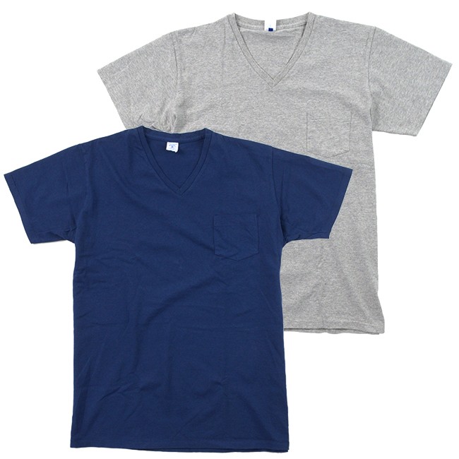 ベルバシーン Velva Sheen 2パック Vネック 半袖 ポケットTシャツ パックT 2PACK V-NECK SHORT SLEEVE POCKET TEE Pack-T 160922