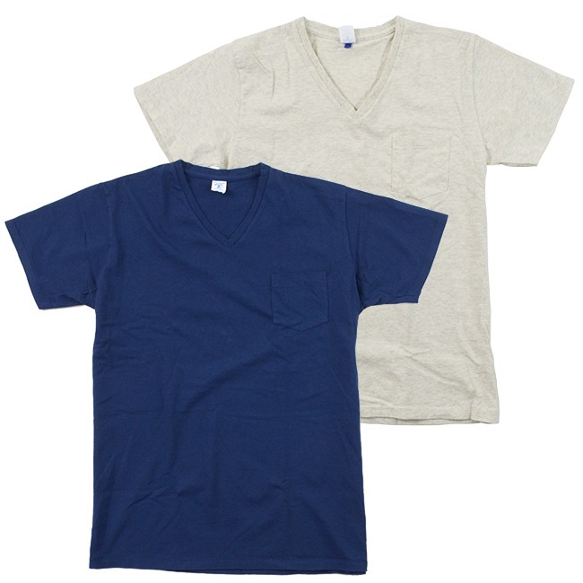 ベルバシーン Velva Sheen 2パック Vネック 半袖 ポケットTシャツ パックT 2PACK V-NECK SHORT SLEEVE POCKET TEE Pack-T 160922