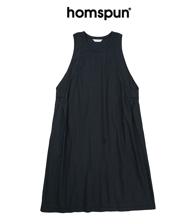 homspun homspun ホームスパン バルキーシーチングノースリーブ