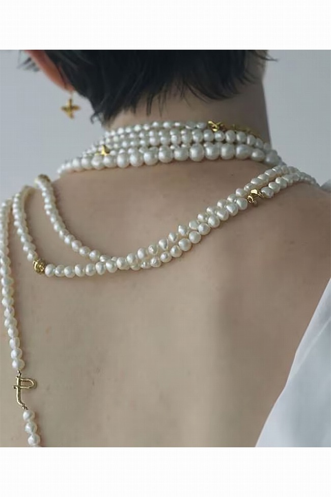 Preek PREEK(プリーク) BAROQUE PEARL ROPE BELT NECKLACE 130