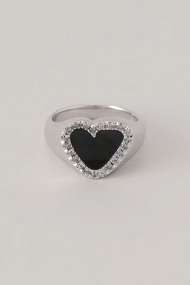 Preek PREEK(プリーク) DIAMOND HEART STONE RING SILVER ダイヤモンド