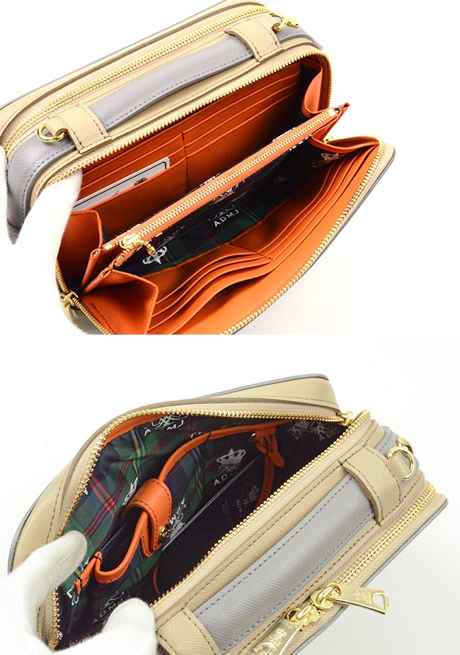 E*A様 ADMJ 2way ウォレットバッグ PAUL & JOE ACCESSOIRES (ポイント10倍) ADMJ エーディー