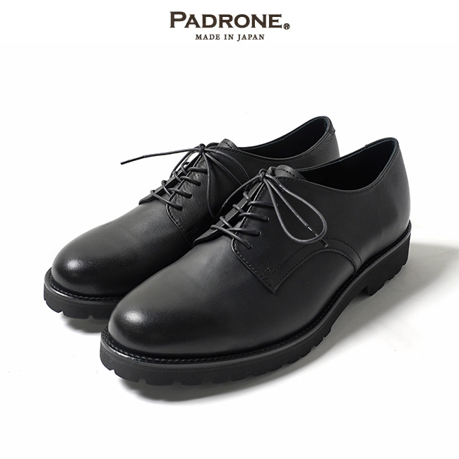 PADRONE（パドローネ） DERBY PLAIN TOE SHOES (WATER PROOF LEATHER