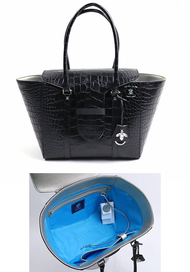 A.D.M.J ADMJ エーディーエムジェイ CROCOEMBOSSING BEE MOTIF