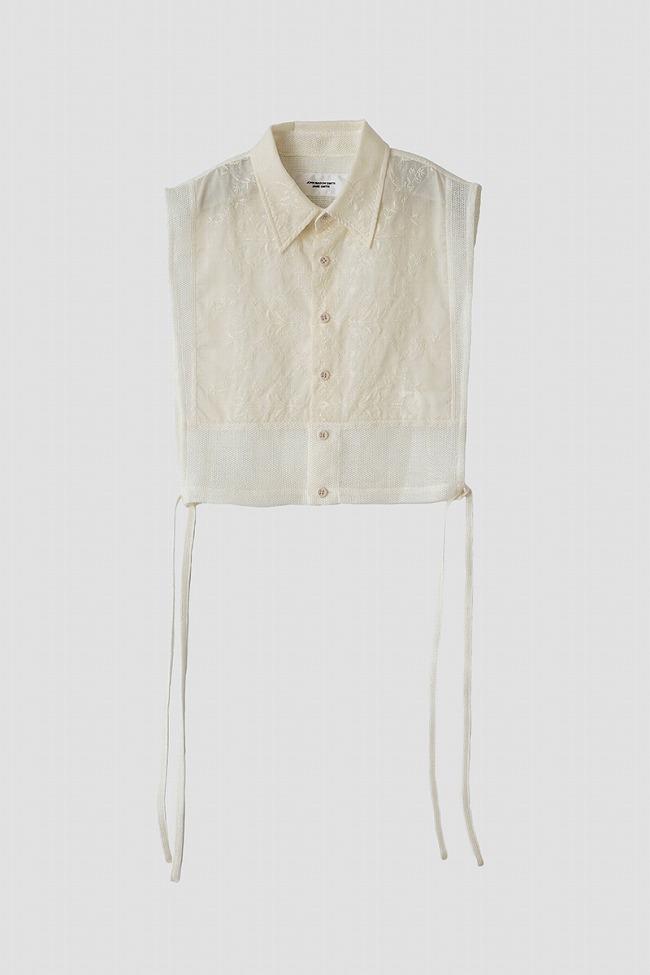 JANE SMITH(ジェーンスミス) LINEN MESH EMBROIDERY SHIRT BIBS リネンメッシュ刺繍シャツ 24SSH-#238S 24ssh-238s_2.jpg