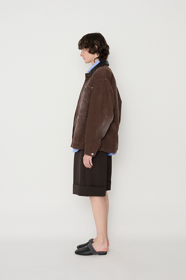 JANESMITH（ジェーンスミス） 8W COTTON CORDUROY LEATHER COLLAR