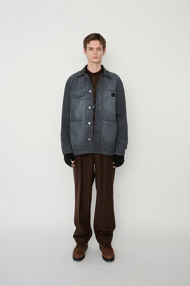 JANESMITH（ジェーンスミス） 8W COTTON CORDUROY LEATHER COLLAR