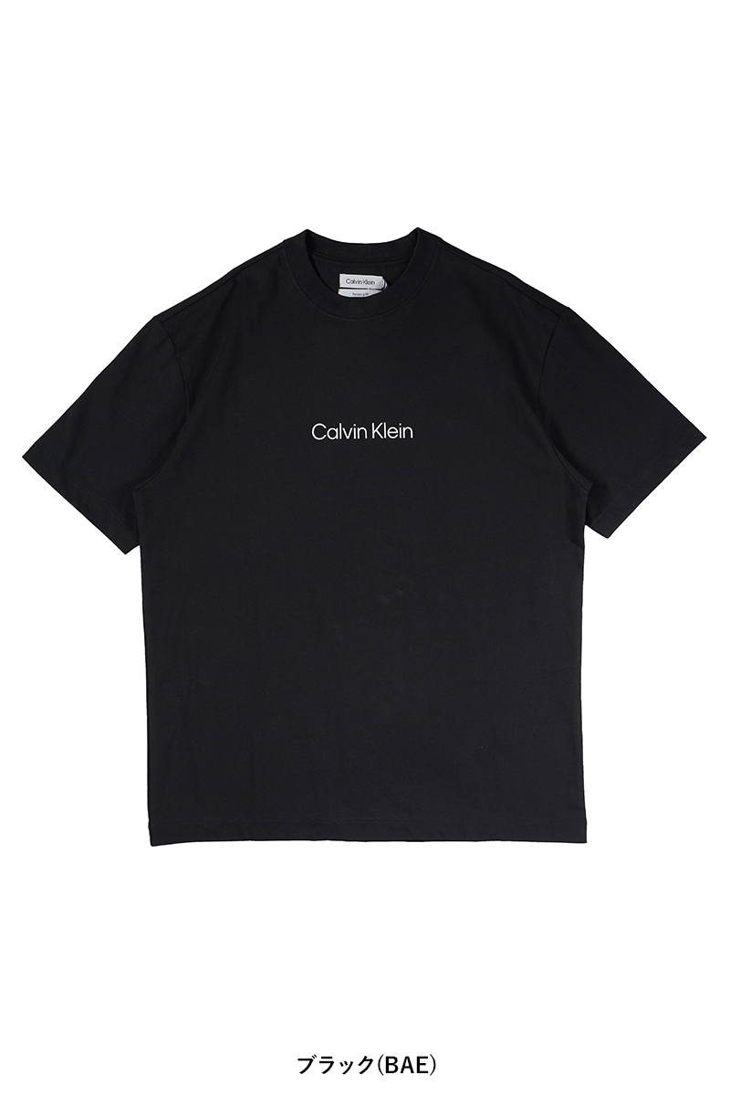 Calvin Klein カルバン・クライン スタンダードロゴ リラックス クルーネックTシャツ 40HM228｜womanremix｜02