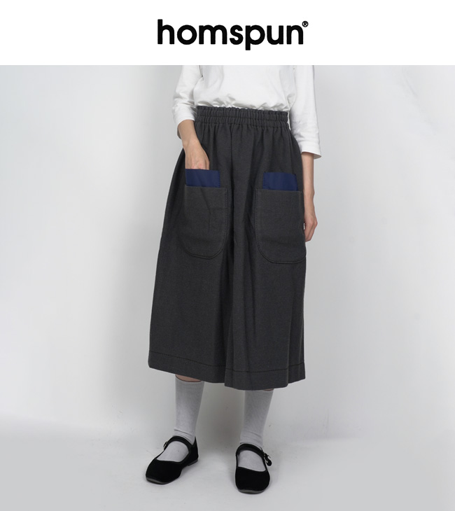 ポイント5倍)homspun ホームスパン 1/10ウールスカート 4495 : 4495