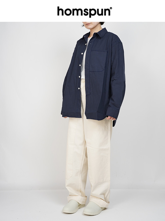homspun（ホームスパン） コットントリプルツイル シャツ 231-5718