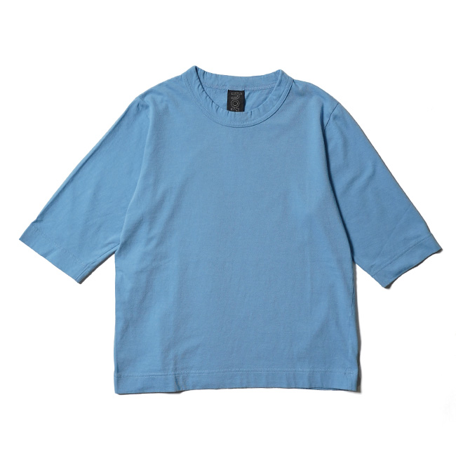 homspun グリーンの天竺BigTシャツ homspun(ホームスパン) 天竺五分袖Tシャツ グリーン homspun