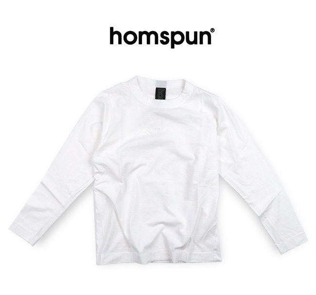 homspun ホームスパン 30/1天竺 長袖Tシャツ 6616 : 6616 : rish