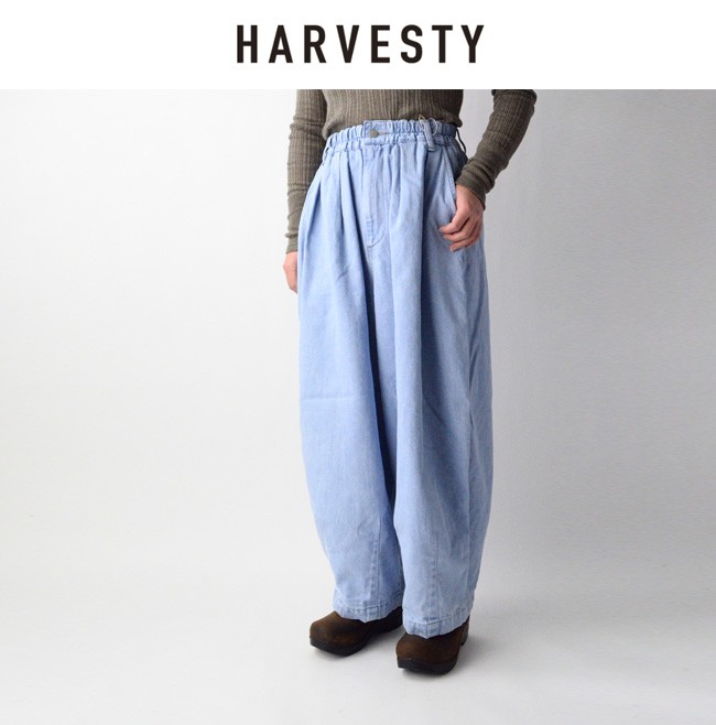 ハーベスティ HARVESTY DENIM CIRCUS PANTS デニムサーカス