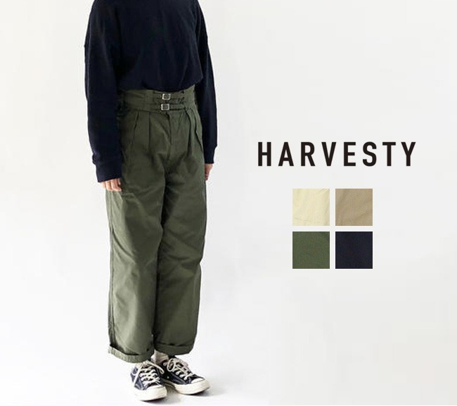 HARVESTY ハーベスティ ベルテッドミリタリーパンツ A11903 レディース HARVESTY ハーベスティ ベルテッドミリタリーパンツ A11903 レディース
