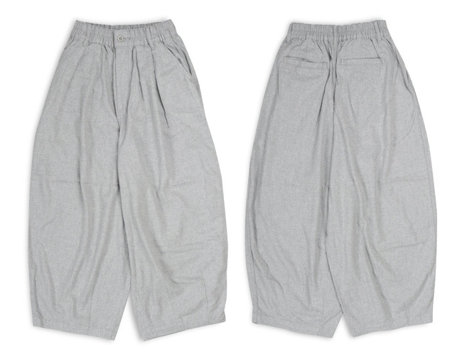 HARVESTY ハーベスティ COTTON FLANNEL CIRCUS PANTS CROPPED コットン
