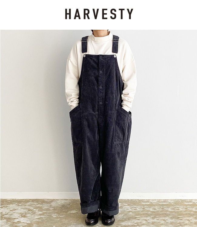 HARVESTY（ハーベスティ） CORDUROY OVERALLS コーデュロイ