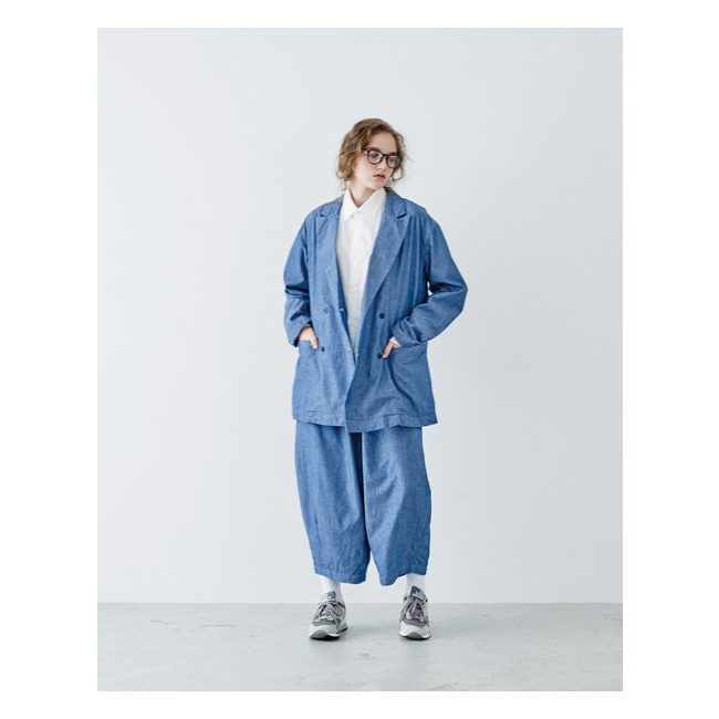 ハーベスティ　サーカスパンツ fog linen work HARVESTY ハーベスティ CHAMBRAY CIRCUS PANTS