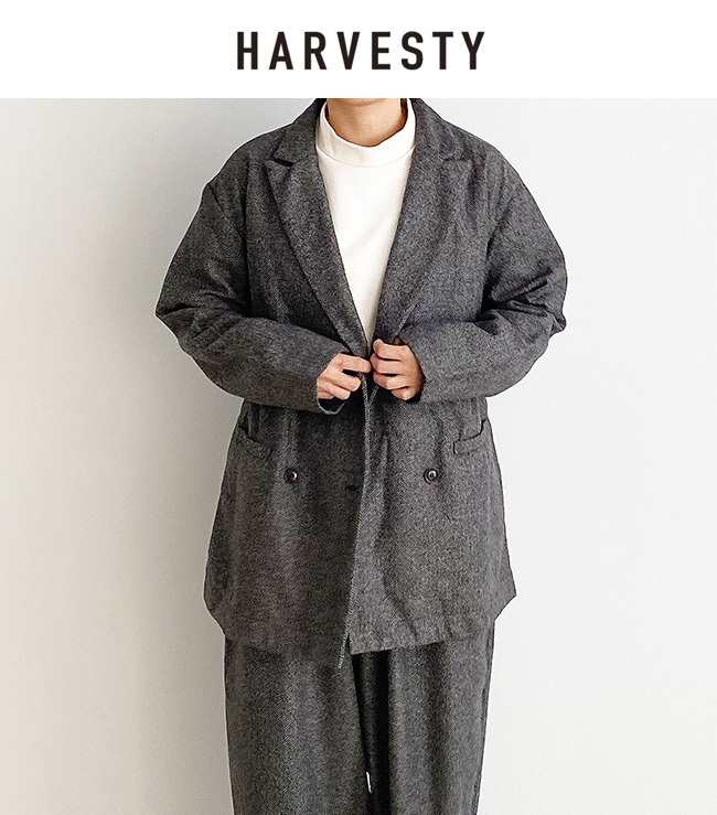 HARVESTY（ハーベスティ） WOOL TWEED ZOOT JACKET（ウールツイード