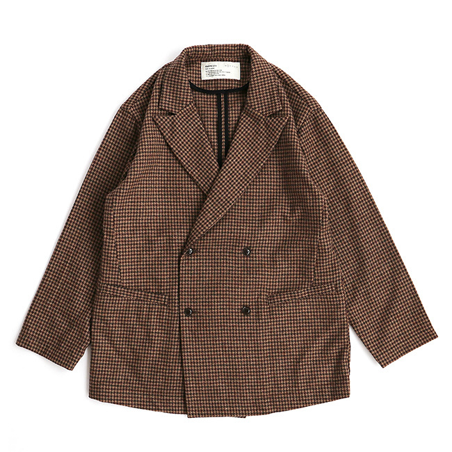harvesty ハーベスティ ウールツイードズートジャケット　チェックコート HARVESTY（ハーベスティ） WOOL TWEED ZOOT JACKET（ウールツイード