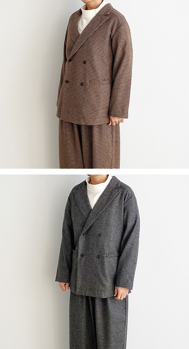 HARVESTY（ハーベスティ） WOOL TWEED ZOOT JACKET（ウールツイード