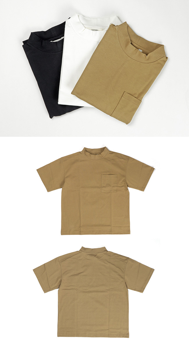 HARVESTY 【メール便全国送料無料】 (ハーベスティ) MOCK NECK