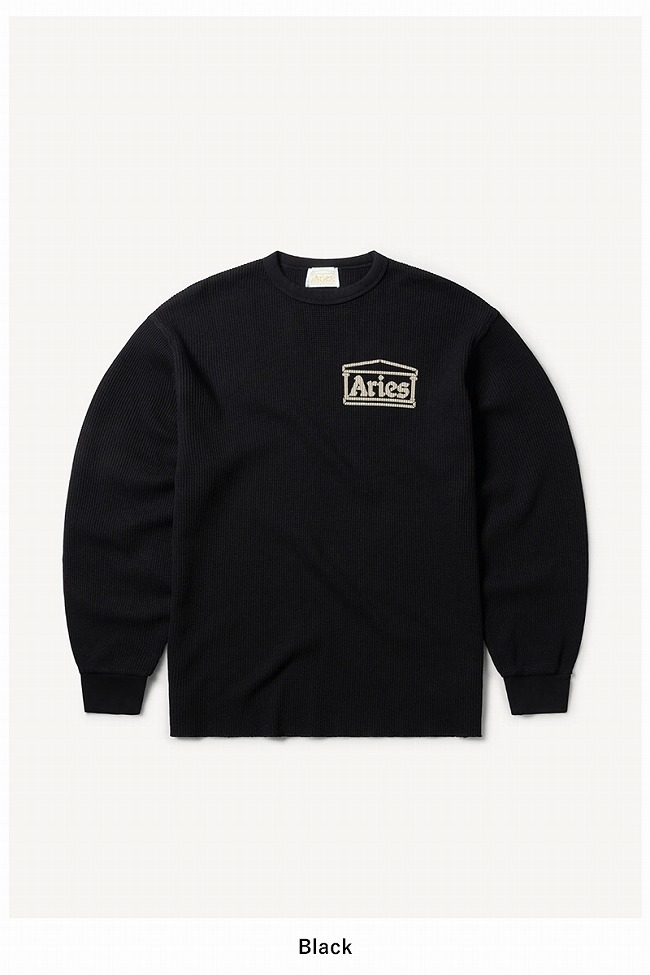 ARIES ロンT Aries temple ls tee ロンT ベージュ - メルカリ