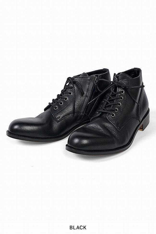 あゆ様　padrone チャッカブーツ　ブラック　パドローネ PADRONE パドローネ チャッカブーツ サイドジップ CHUKKA BOOTS