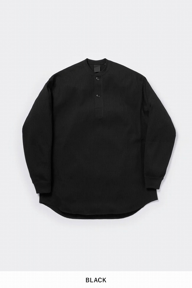 DAIWA PIER39 テックサーマルヘンリーネック長袖シャツ　ブラック　M DAIWA PIER39 PIER 39(ダイワピア39) TECH THERMAL HENLEY LS