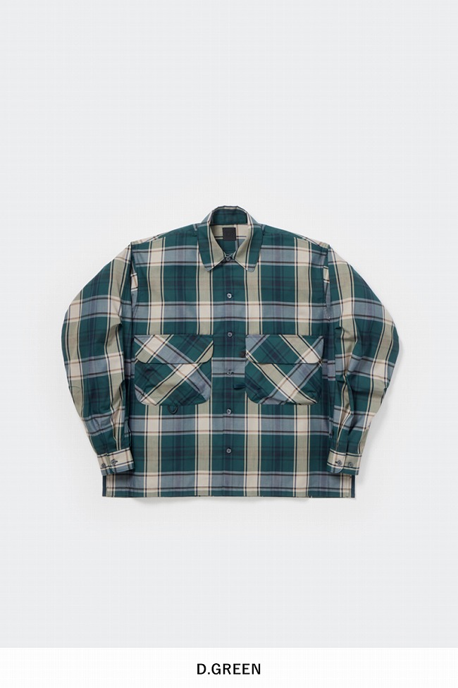 DAIWA PIER39（ダイワ ピア39） TECH SPORTS OPEN COLLAR SHIRT LS BIG