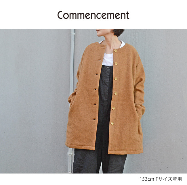 ポイント10倍) Commencement(コメンスメント) ノーカラー ウール コート No collar wool Coat C-100 :  c-100 : rish - 通販 - Yahoo!ショッピング