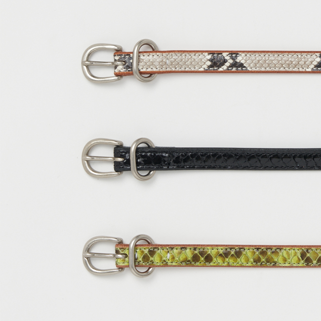 エンダースキーマ パイソンベルト レザー 良品 巳年 Hender Scheme エンダースキーマ パイソンテールベルト python