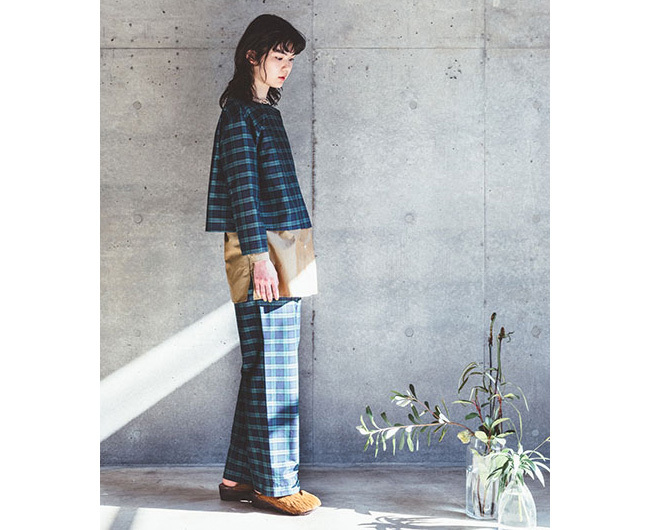 ミーターイーmiiThaaii　コットン フレダ シャツ／ブラウス miiThaaii ミーターイー ディプティ タイ付きブラウス TARTAN CHECK