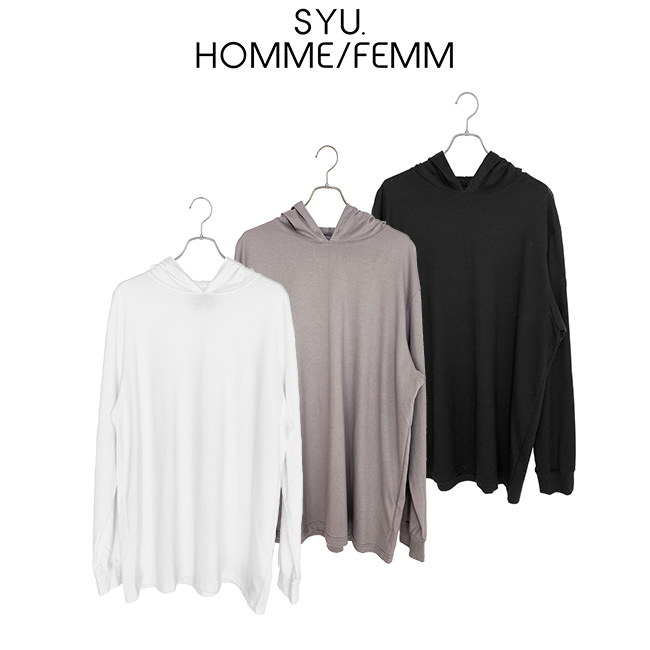 SYU.HOMME/FEMM SYU.HOMME/FEMM(シュウ オム フェム) Tee-Hoodie