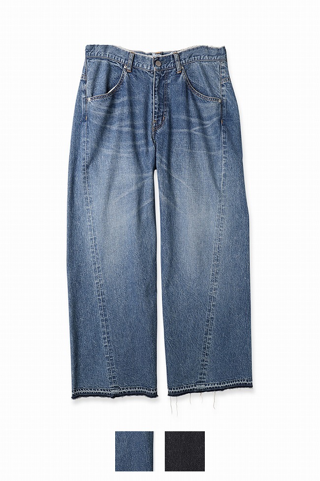 JieDa（ジエダ） USED 3D BAGGY DENIM ユーズド3Dバギーデニム Jie-24S