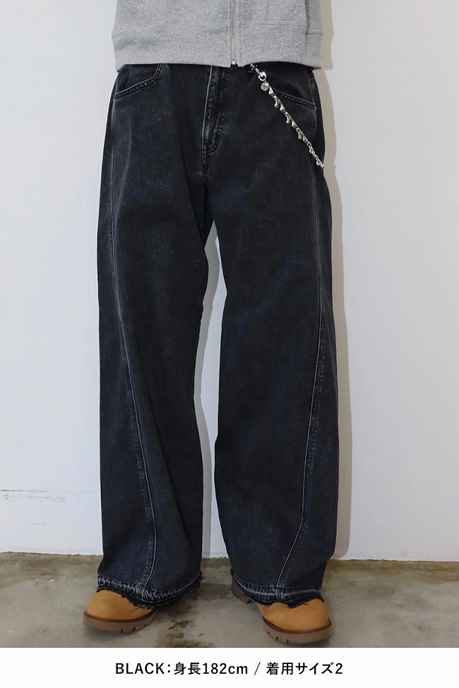 JieDa JieDa(ジエダ) USED 3D WORK DENIM ユーズド3Dワーク