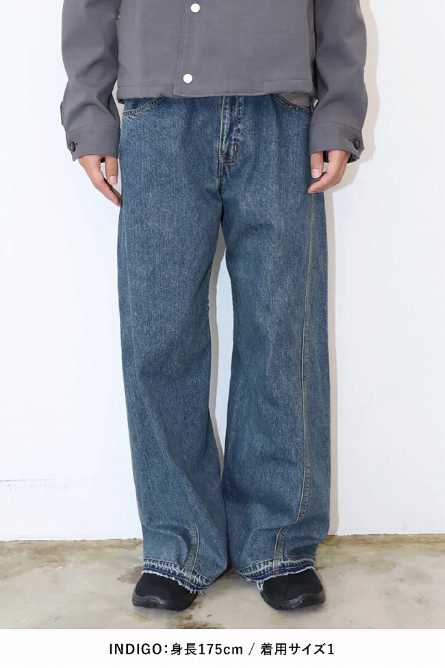 JieDa JieDa(ジエダ) USED 3D WORK DENIM ユーズド3Dワークデニム 