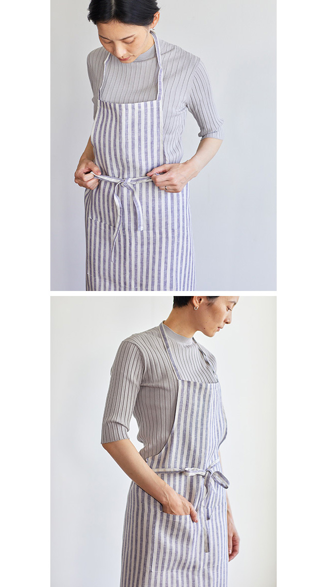 fog linen work（フォグリネンワーク） LINEN FULL APRON JOSEPH