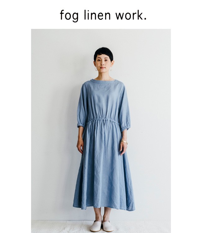 Fog Linen Work フォグリネンワーク Jade Dress Ciel ジェイド ワンピース シエル Lwa085 968 レディース Lwa085 968 Womanremix 通販 Yahoo ショッピング