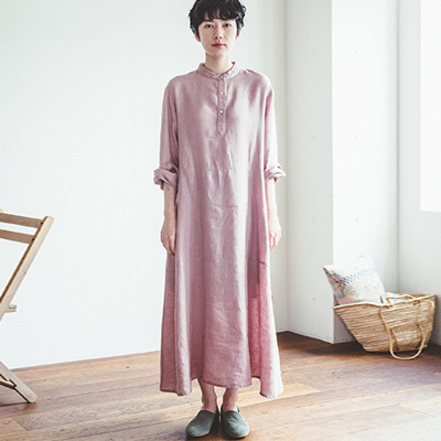 Fog Linen Work フォグリネンワーク Natalie Layereddress Rose ナタリー ワンピース ローズ Lwa280 67 Lwa280 67 Womanremix 通販 Yahoo ショッピング