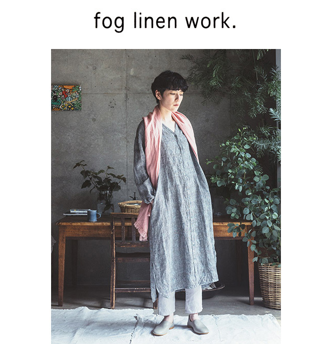 fog linen work フォグリネンワーク JULIETTA DRESS GLEN CHECK 