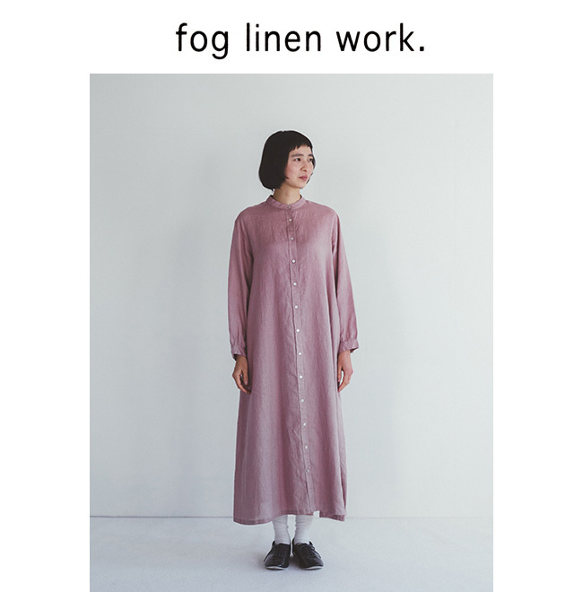 fog linen work フォグリネンワーク SANA DRESS ROSE サナ ワンピース