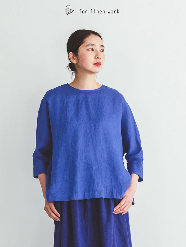 fog linen work フォグリネンワーク NINA TOP BLACK ニナ トップ