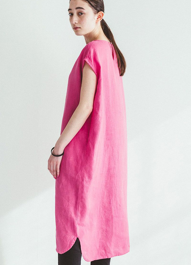 fog linen work（フォグリネンワーク） カーリン ワンピース ローズ