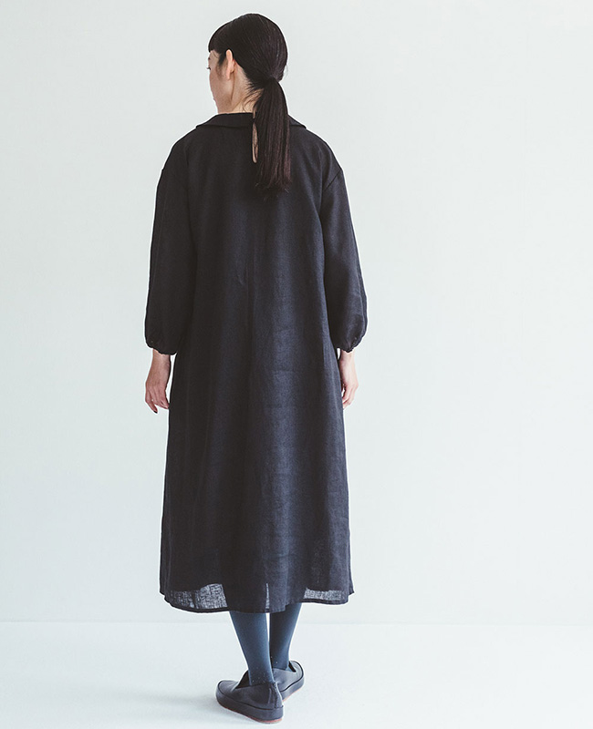 fog linen work フォグリネンワーク LUUK DRESS BLACK ルーク ドレス